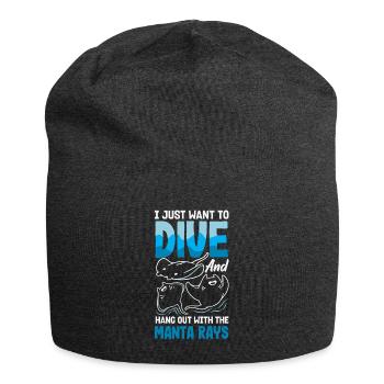 Ocean Animal Diving Stingray Mantarochen - Jersey-Beanie - Anthrazit - Vorne