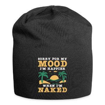 Nudismus Spruch - Jersey-Beanie - Schwarz - Vorne