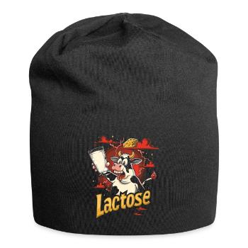 Tolérant au lactose ou intolérant au lactose - Bonnet en jersey - noir - Devant