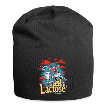 Lactose tolerant or lactose intolerant - Jersey Beanie - black - Front