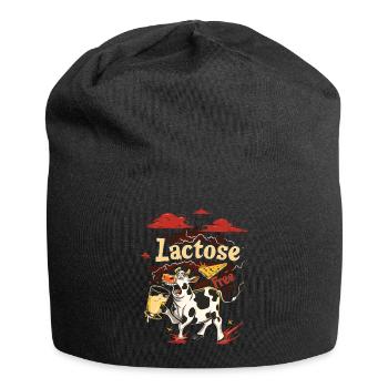 Tolérant au lactose ou intolérant au lactose - Bonnet en jersey - noir - Devant