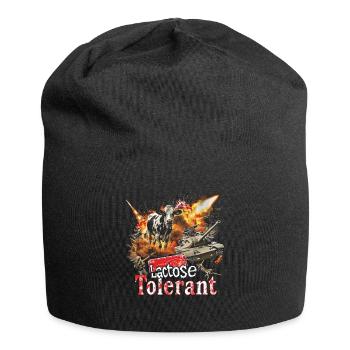 Tolérant au lactose ou intolérant au lactose - Bonnet en jersey - noir - Devant