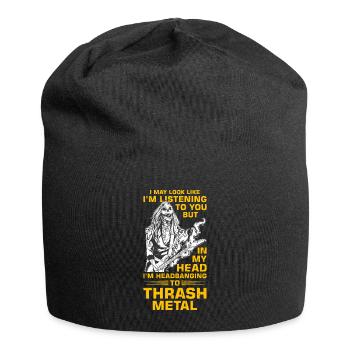 Heavy Metal Trash Metal Metalhead Music - Jersey Beanie - black - Front