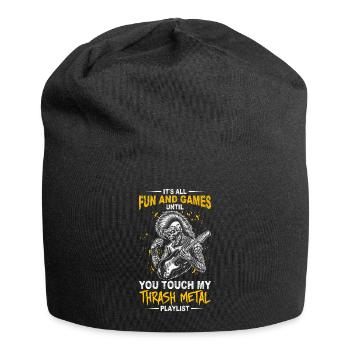 Heavy Metal Trash Metal Metalhead Music - Jersey Beanie - black - Front