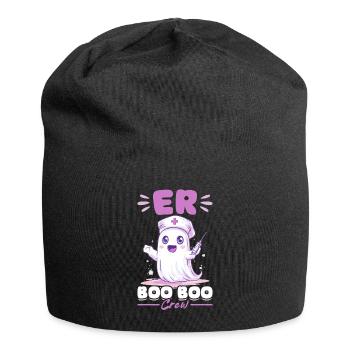 Funny Nurse Halloween Ghost ER Boo Boo Crew - Jersey Beanie - black - Front