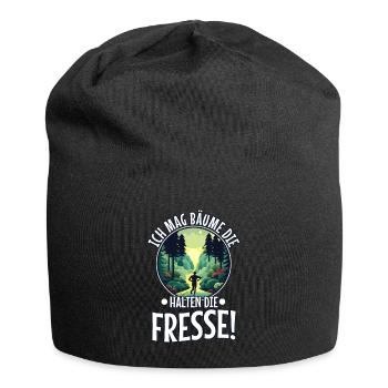 I like trees that hold the food - Jersey Beanie - black - Front