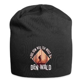Aus dem weg ich muss in den Wald - Jersey-Beanie - Schwarz - Vorne