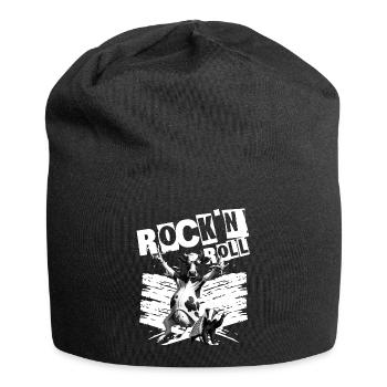 Festival de musique Rock Cow Rock n Roll - Bonnet en jersey - noir - Devant