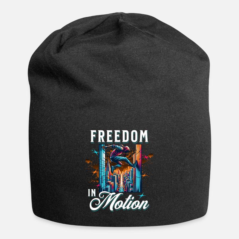 Parkour - Jersey-Beanie - Schwarz
