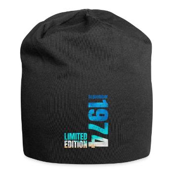 50th birthday September 1974 Born 1974 - Jersey Beanie - black - Front