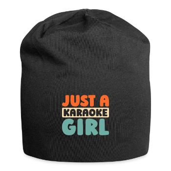 Karaoke Just A Karaoke Girl - Jersey Beanie - black - Front