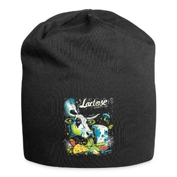Tolérant au lactose ou intolérant au lactose - Bonnet en jersey - noir - Devant