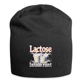 Tolérant au lactose ou intolérant au lactose - Bonnet en jersey - noir - Devant