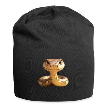 Serpent Python Cobra Mamba Serpent à sonnettes Serpent - Bonnet en jersey - noir - Devant