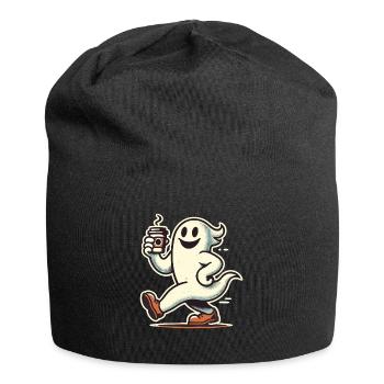 Kaffeeliebhaber Barista Geist Lustiger Kaffee - Jersey-Beanie - Schwarz - Vorne