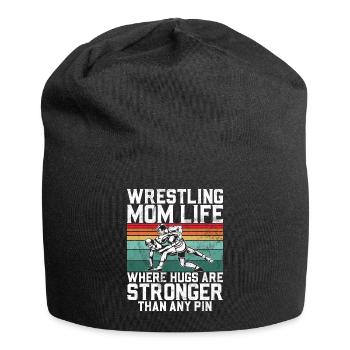 Lutte Maman Lutteuse Femmes Combattante - Bonnet en jersey - noir - Devant