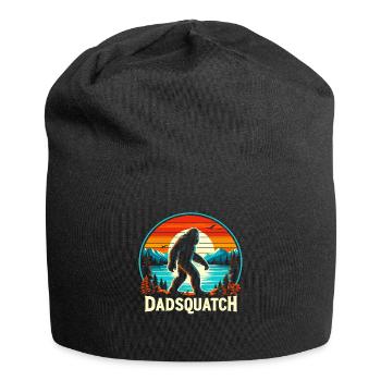 Bigfoot DADSQUATCH Dad Dad Dad Gift - Jersey Beanie - black - Front