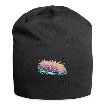 Sea Cucumber Seegurken Seegurke - Jersey-Beanie - Schwarz - Vorne
