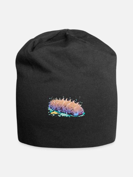 Concombre de mer Seegurken Seegurke - Bonnet en jersey - noir