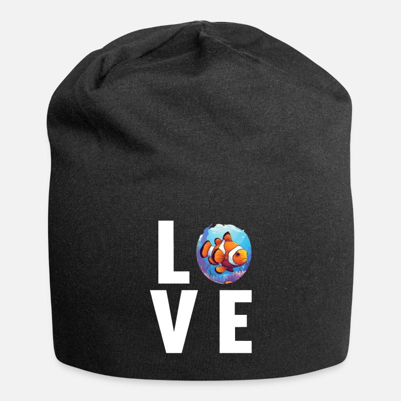 Clownfish Clownfische Clownfisch - Jersey-Beanie - Schwarz