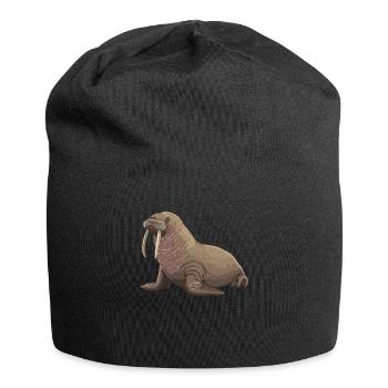Walrus Walrosse Walross - Jersey Beanie - black - Front
