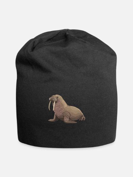 Walrus Walrosse Walross - Jersey-Beanie - Schwarz