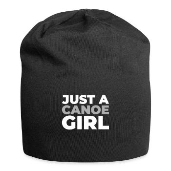 canoë canoë juste une fille de canoë - Bonnet en jersey - noir - Devant