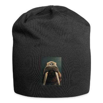 Walrus Walrosse Walross - Jersey Beanie - black - Front