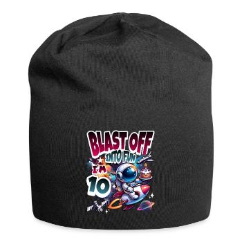 Espace du 10e anniversaire de l'astronaute - Bonnet en jersey - noir - Devant