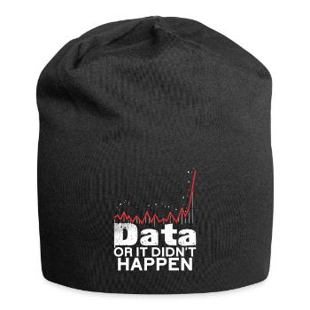 Les données ou ce n’est pas arrivé Le Big Data - Bonnet en jersey - noir - Devant