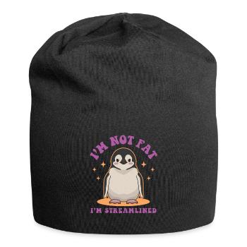 Pinguin Baby Pinguine Geschenke - Jersey-Beanie - Schwarz - Vorne