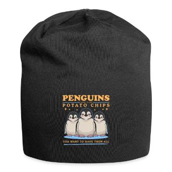 Pinguin Baby Pinguine sind wie Geschenk - Jersey-Beanie - Schwarz - Vorne