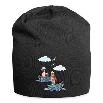 Bateau de mer Bateaux Marin Marin Marins - Bonnet en jersey - noir - Devant