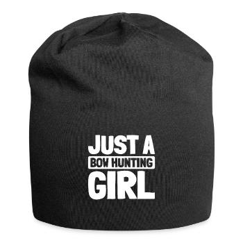 Bow Hunting Bow Hunters Just A Bow Hunting Girl - Jersey Beanie - black - Front