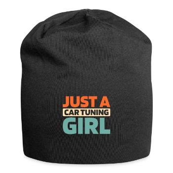 Schrauber Tuner Tuning Juste une fille de tuning de voiture - Bonnet en jersey - noir - Devant