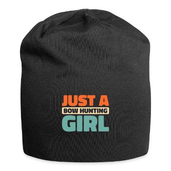 Bow Hunting Bow Hunters Just A Bow Hunting Girl - Jersey Beanie - black - Front