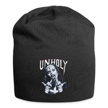 Provocateur et expressif – mode rebelle - Bonnet en jersey - noir - Devant