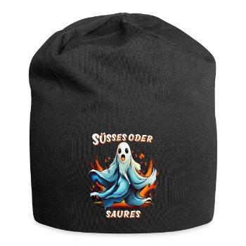 GEIST HALLOWEEN SÜSSES ODER SAURES - Jersey-Beanie - Schwarz - Vorne