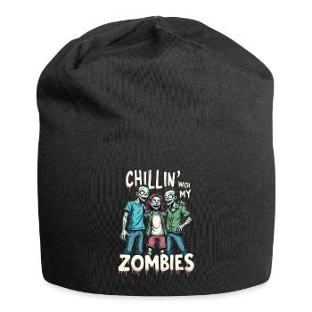 Zombie Verkleidung Karneval Fasching Jungen - Jersey-Beanie - Schwarz - Vorne