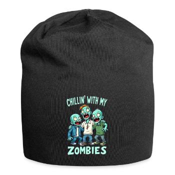Zombie Disguise Carnival Boys - Jersey Beanie - black - Front