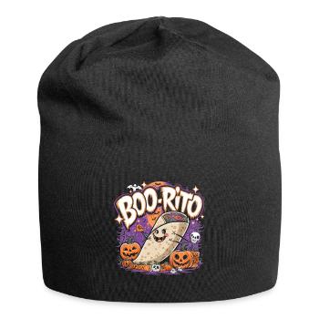 Boo-Rito Halloween Burrito Cute Ghost Pumpkin - Jersey-Beanie - Schwarz - Vorne