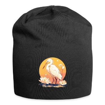 Heron Reiher - Jersey-Beanie - Schwarz - Vorne