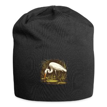 Heron Reiher - Jersey-Beanie - Schwarz - Vorne