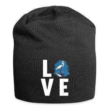 Heron Reiher - Jersey-Beanie - Schwarz - Vorne