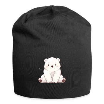 Polar Bear Eisbären Eisbär - Jersey-Beanie - Schwarz - Vorne