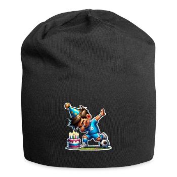 Football Dabbing Birthday Kids - Jersey Beanie - black - Front