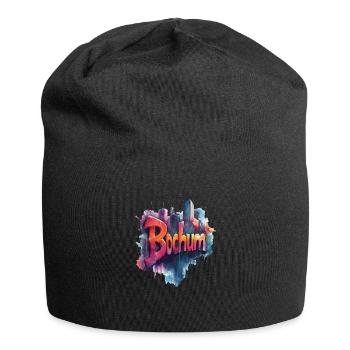 Bochum - Jersey-Beanie - Schwarz - Vorne