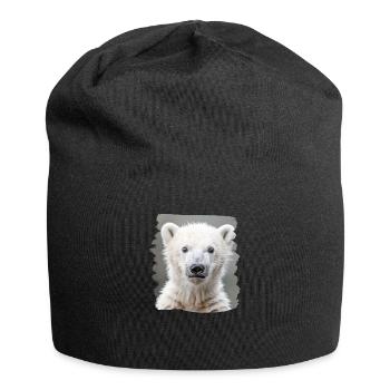 Polar Bear Eisbären Eisbär - Jersey-Beanie - Schwarz - Vorne