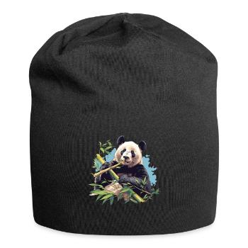 Giant Panda Große Pandas Großer Panda - Jersey-Beanie - Schwarz - Vorne