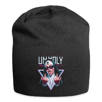 Provocative and expressive – rebellious fashion - Jersey Beanie - black - Front